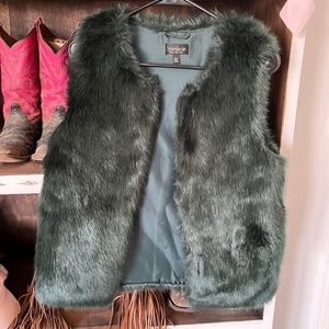 Faux fur vest